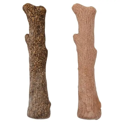 Pupstages Dogwood wood and hemp blend chew toy 2-pack