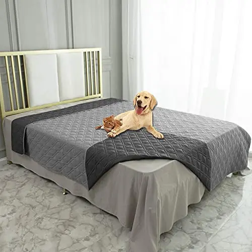 Ameritex Waterproof Dog Bed Cover on a sofa