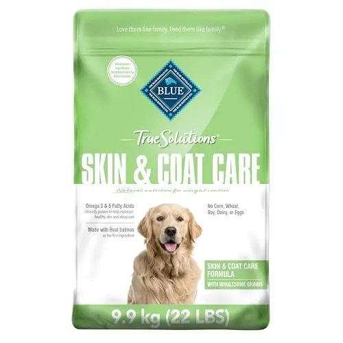 Blue Buffalo True Solutions Skin and Coat Care Salmon dry dog food bag