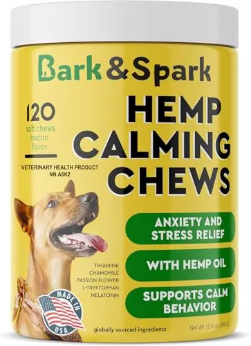 Bark&Spark Calming Hemp Treats jar