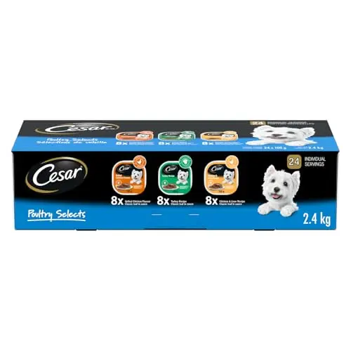 Cesar Classic Loaf in Sauce wet dog food variety pack