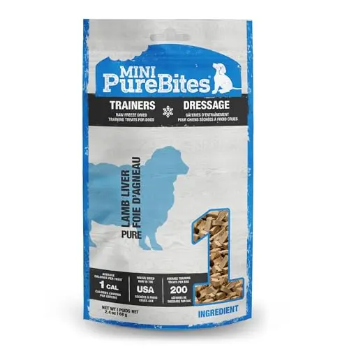 PureBites Mini-PureBites Trainers RAW Freeze Dried Lamb Liver dog treats
