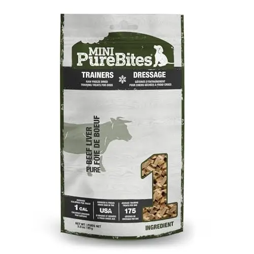 PureBites Beef Liver Mini-Bites freeze-dried dog treats