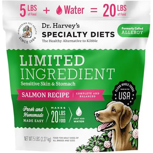 Dr. Harvey's Specialty Diet Allergy Salmon dog food bag