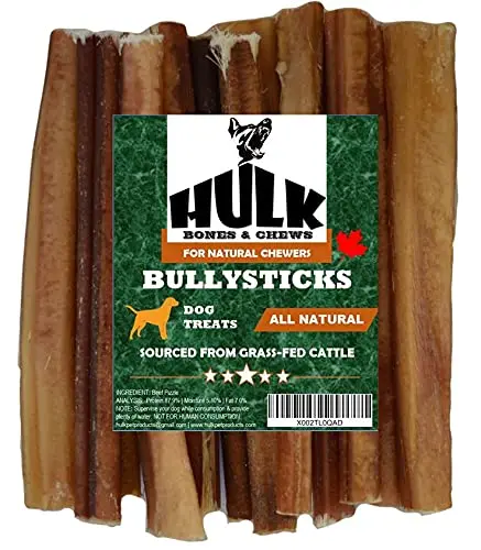 HULK Pet Products 6-inch bully sticks 10-pack