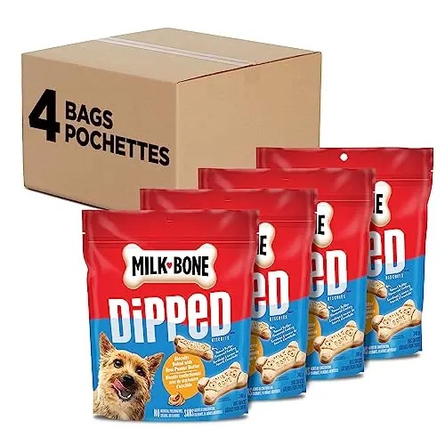 Milk-Bone Dipped Crunchy Biscuit Peanut Butter Dog Treats
