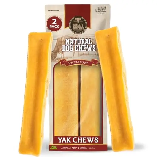 Bully Bunches Large Yak Cheese Chews - 2 pack
