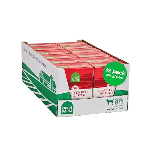 Open Farm Rustic Stews Grass-Fed Beef wet dog food packs