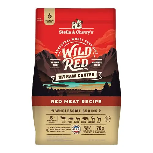 Stella & Chewy's Wild Red Raw Coated Wholesome Grains Red Meat Dry Dog Food