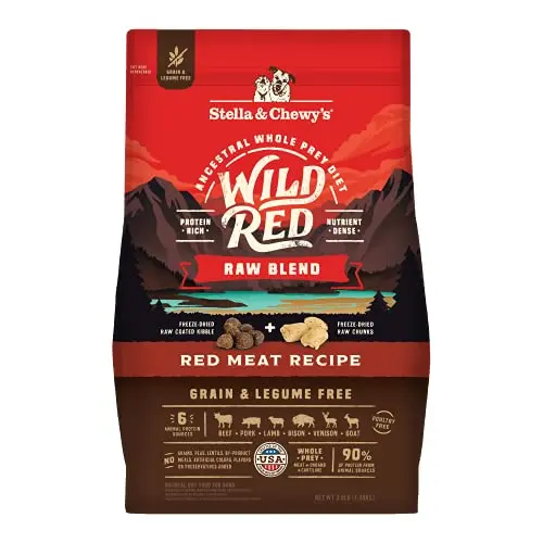 Stella & Chewy's Wild Red dry dog food bag with red meat recipe