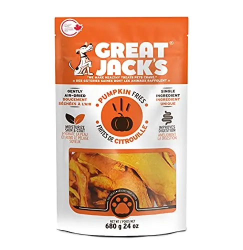 Great Jack's air-dried pumpkin dog treats bag