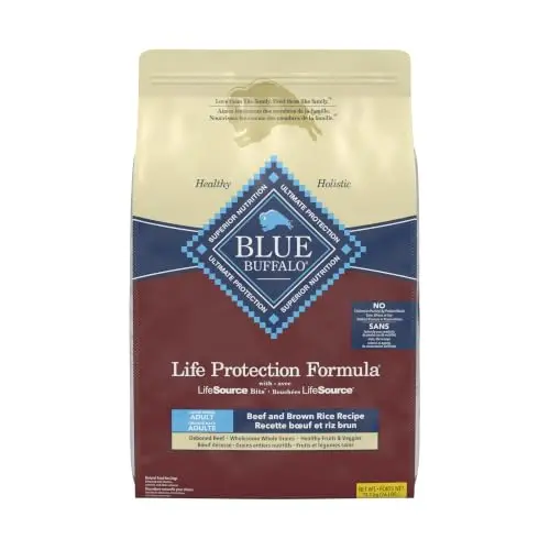 Blue Buffalo Life Protection Beef & Brown Rice dry dog food bag
