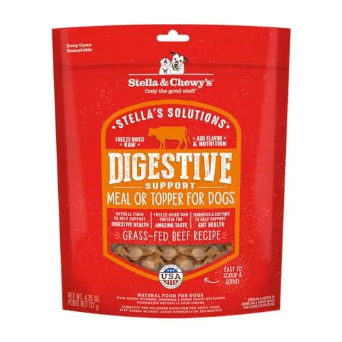 Stella & Chewy's Digestive Support freeze-dried raw dog food bag