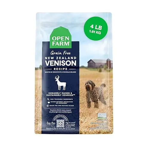 Open Farm grain-free New Zealand venison dry dog food bag