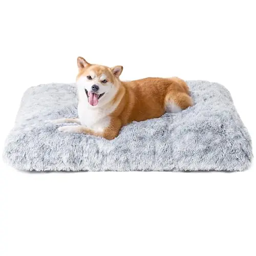 EHEYCIGA Calming Dog Crate Bed inside a crate