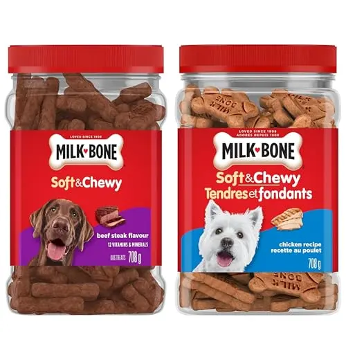 Milk-Bone Soft & Chewy Beef Steak and Chicken Recipe Bundle