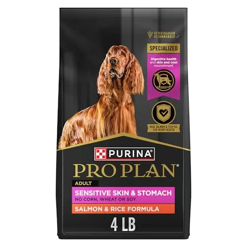 Purina Pro Plan Sensitive Skin & Stomach Salmon & Rice kibble bag