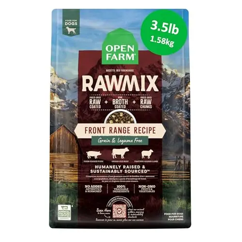 Open Farm RawMix Front Range Recipe freeze-dried raw dog food bag
