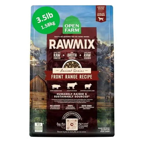 Open Farm RawMix ancient grains with freeze-dried raw dog food