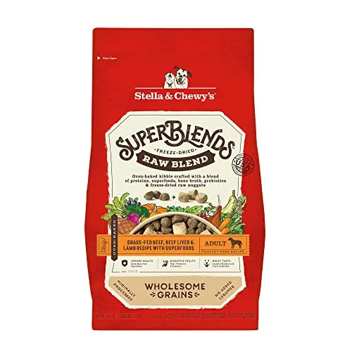 Stella & Chewy's SuperBlends Raw Blend Kibble Wholesome Grains bag