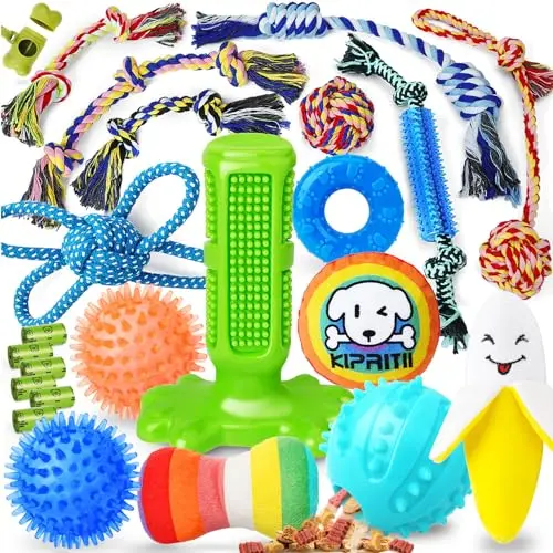 KIPRITII 23 Pack Puppy Teething Toys Set
