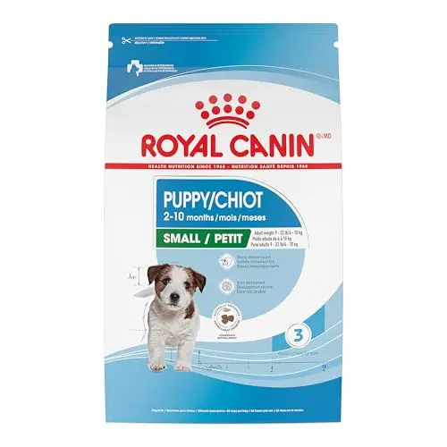 Royal Canin Small Breed Puppy dry dog food bag