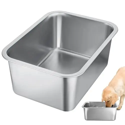 MEWTOGO 3-gallon extra large outdoor dog water bowl