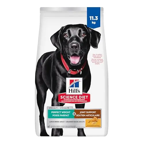 Hill's Science Diet Perfect Weight & Joint Support Large Breed Chicken dry dog food bag