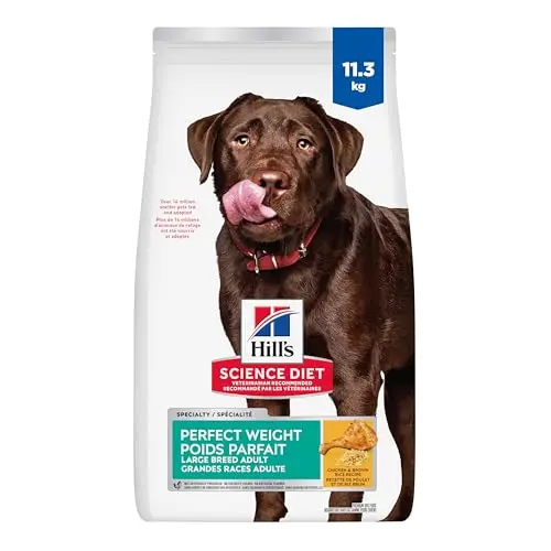 Hill's Science Diet Perfect Weight Large Breed Chicken Recipe Dry Dog Food bag