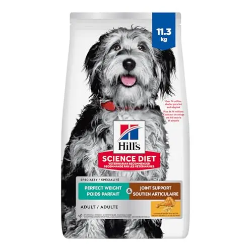 Hill's Science Diet Perfect Weight & Joint Support dry dog food with chicken in a bag
