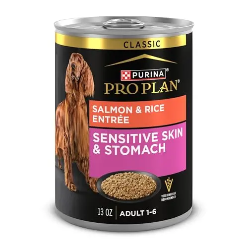 Purina Pro Plan Sensitive Skin & Stomach wet dog food cans