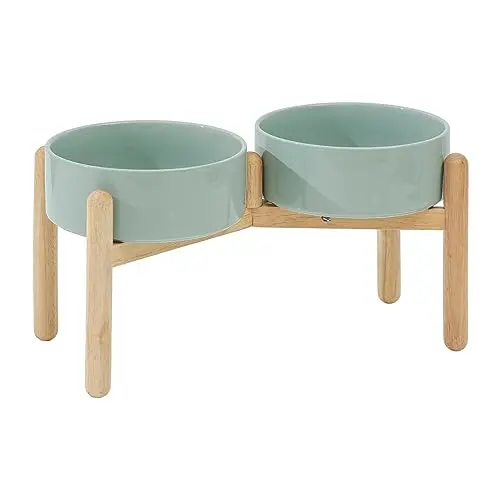 Havniva Ceramic Raised Double Dog Bowl Set
