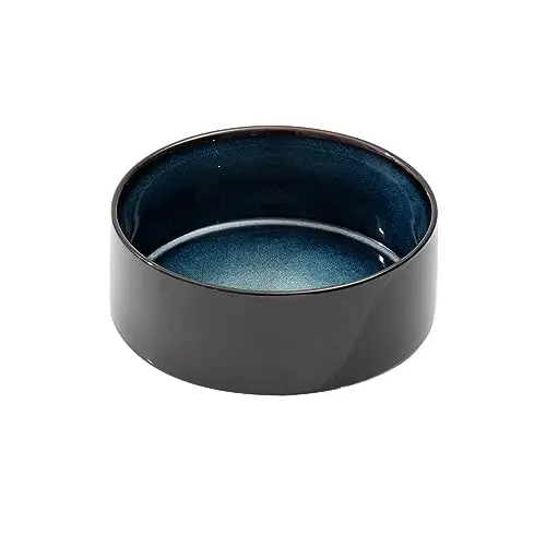 Havniva ceramic dog bowl with starry sky design, 8.3-inch diameter