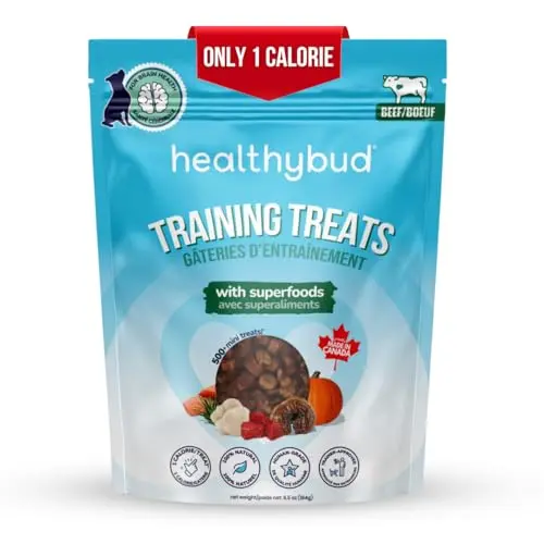 Mini beef liver training treats in a bag