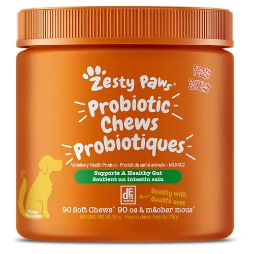 Zesty Paws Probiotics for Dogs chewable supplement