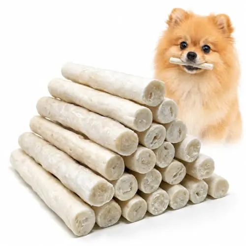 Sukh Rawhide Twist Sticks 16-pack for small dogs