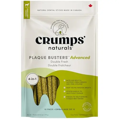 Crumps Naturals Plaque Busters Advanced dental sticks for dogs