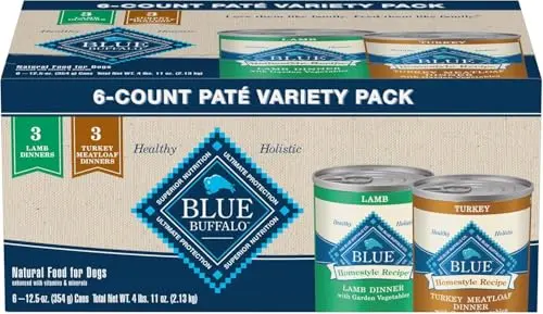 Blue Buffalo Homestyle Recipe Turkey & Lamb Dog Wet Food cans