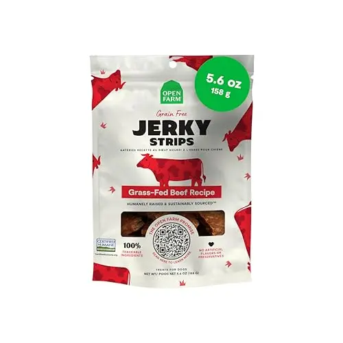 Open Farm Dog Jerky Treats, Grass-Fed Beef pouch