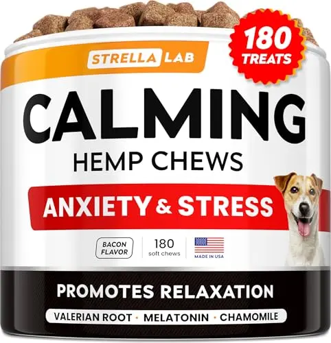 STRELLALAB Hemp Calming Chews jar