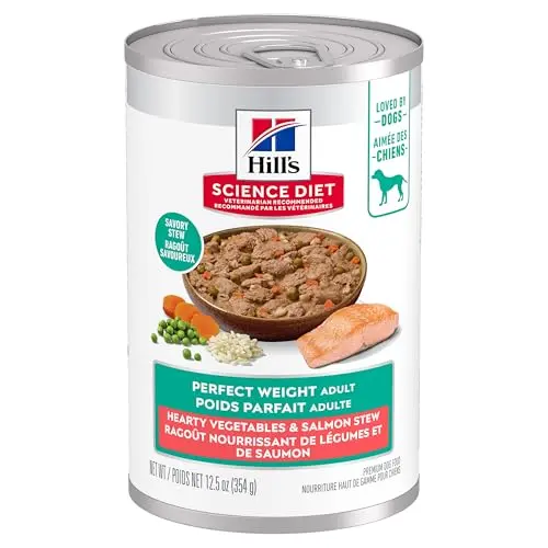 Hill's Science Diet perfect weight salmon and vegetables stew canned dog food