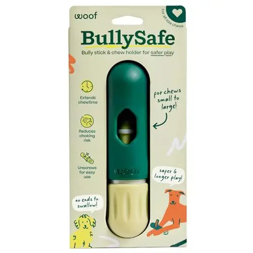 WOOF BullySafe green bully stick holder