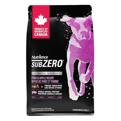 Nutrience Grain Free Subzero Dog Food, Limited Ingredients, Canadian Pork and Apple Recipe bag