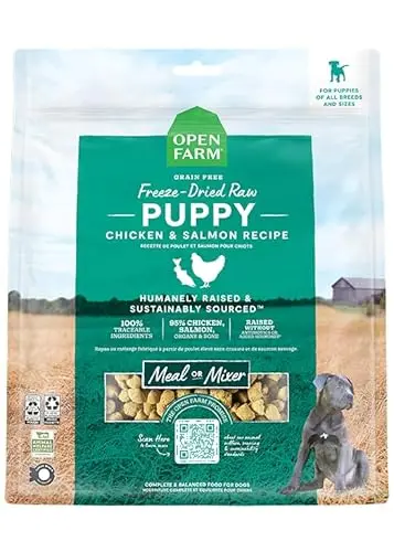 Open Farm Freeze Dried Raw Puppy Food Morsels bag