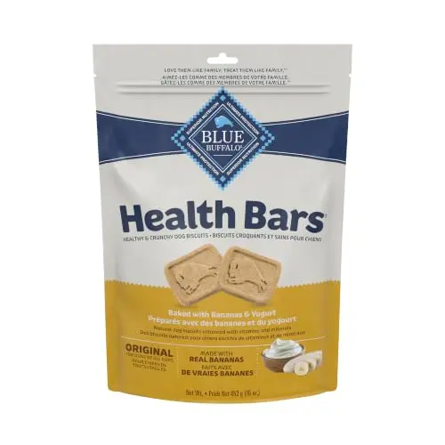 Blue Buffalo Health Bars banana and yogurt dog treats