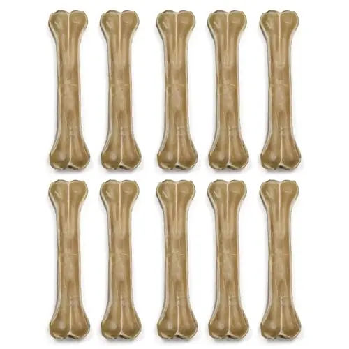 Premium Feeders Long Lasting Rawhide Pressed Bones 10-pack