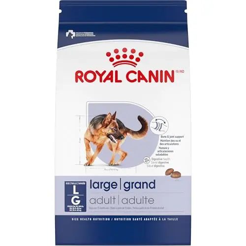 Royal Canin Size Health Nutrition Large Adult Dry Dog Food bag