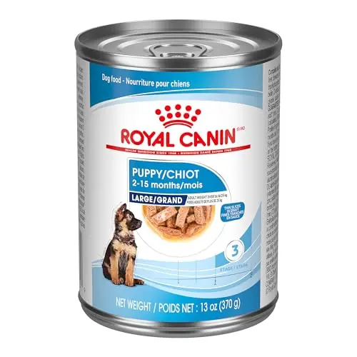 Royal Canin Large Puppy Thin Slices in Gravy Wet Dog Food can