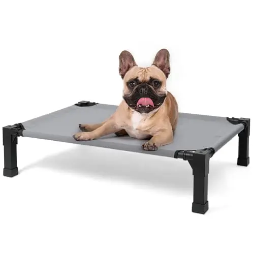Heeyoo Elevated Dog Bed with chew proof mesh and metal frame