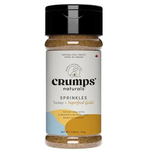 Crumps Naturals Turkey + Superfood Golds dog food topper bag